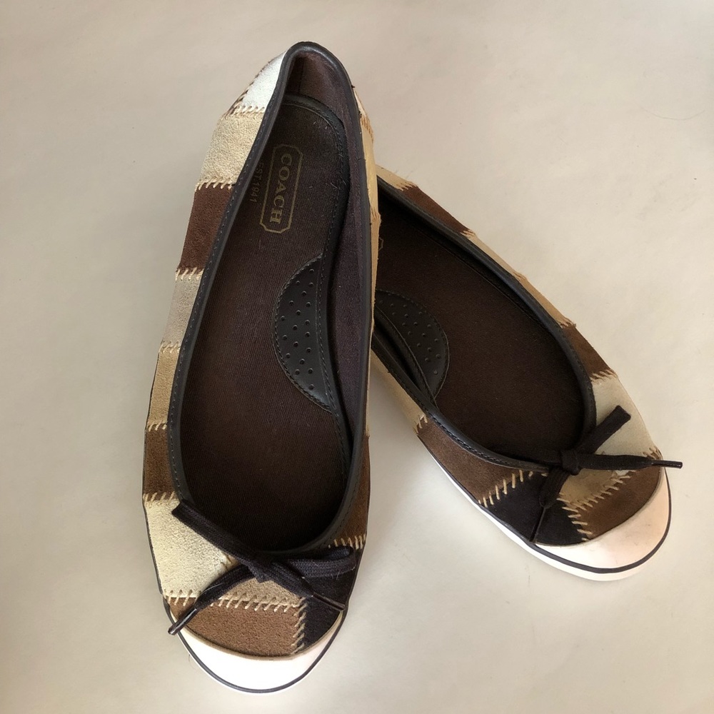 COACH BALLET FLAT SNEAKER MELISA PATCHWORK 7.5 - Picture 2 of 5